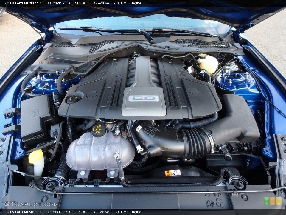 5.0 Liter DOHC 32-Valve Ti-VCT V8 Engine for the 2018 Ford Mustang #123844062