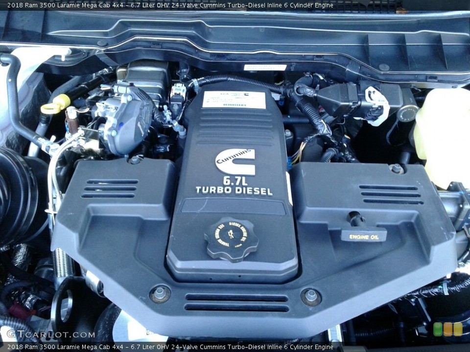 6.7 Liter OHV 24-Valve Cummins Turbo-Diesel Inline 6 Cylinder Engine for the 2018 Ram 3500 #123956067