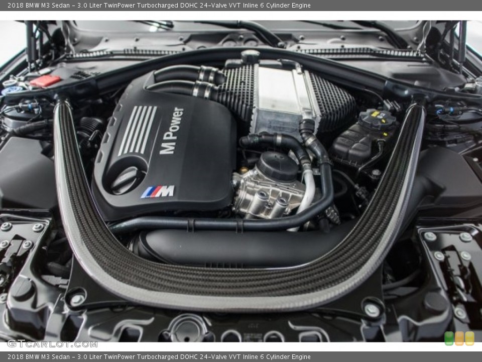 3.0 Liter TwinPower Turbocharged DOHC 24-Valve VVT Inline 6 Cylinder Engine for the 2018 BMW M3 #123959976