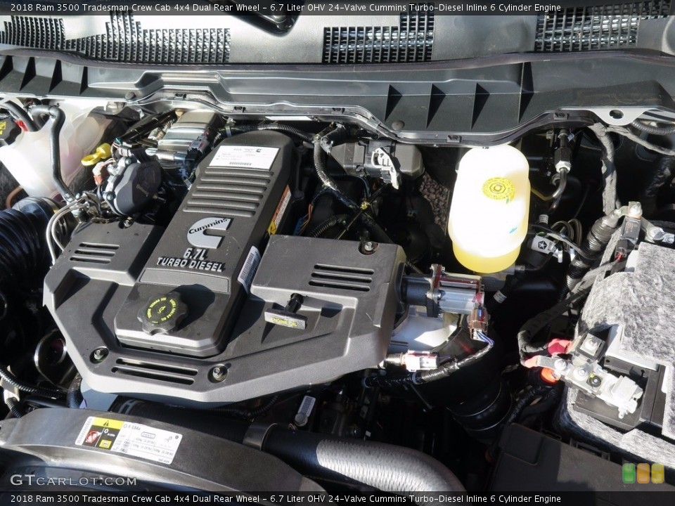 6.7 Liter OHV 24-Valve Cummins Turbo-Diesel Inline 6 Cylinder Engine for the 2018 Ram 3500 #123990199