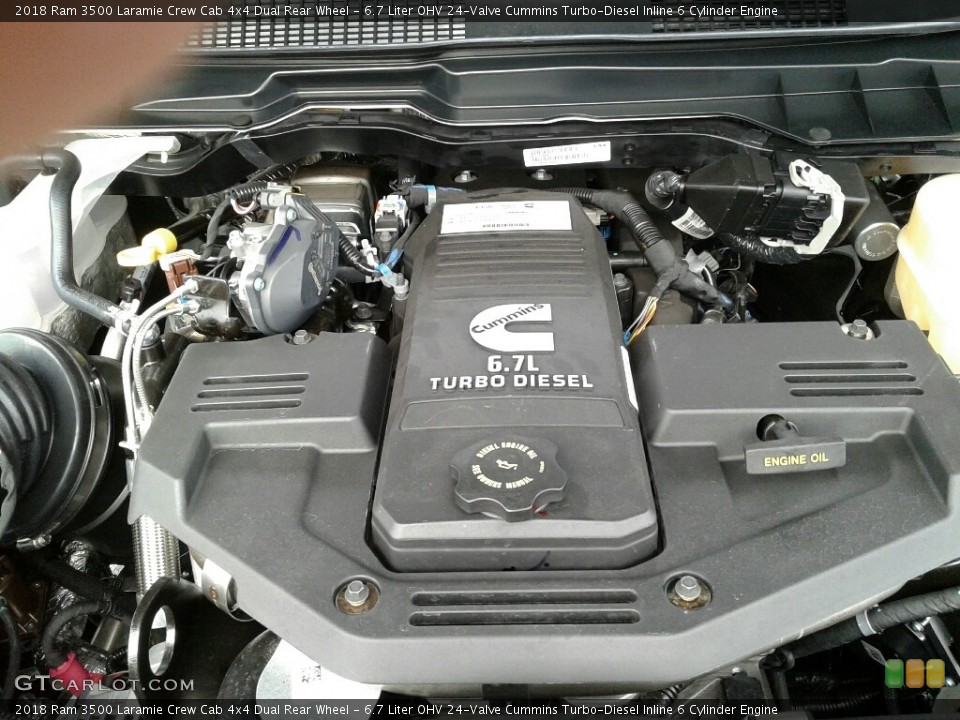 6.7 Liter OHV 24-Valve Cummins Turbo-Diesel Inline 6 Cylinder Engine for the 2018 Ram 3500 #124017964