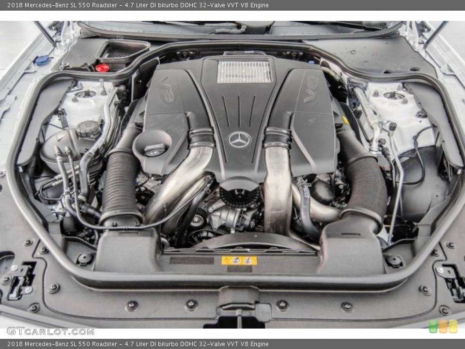 4.7 Liter DI biturbo DOHC 32-Valve VVT V8 Engine for the 2018 Mercedes-Benz SL #124167074