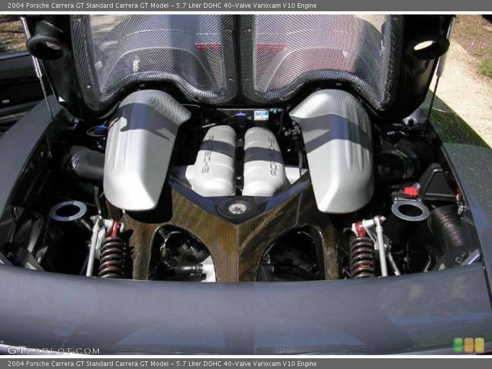 5.7 Liter DOHC 40-Valve Variocam V10 2004 Porsche Carrera GT Engine