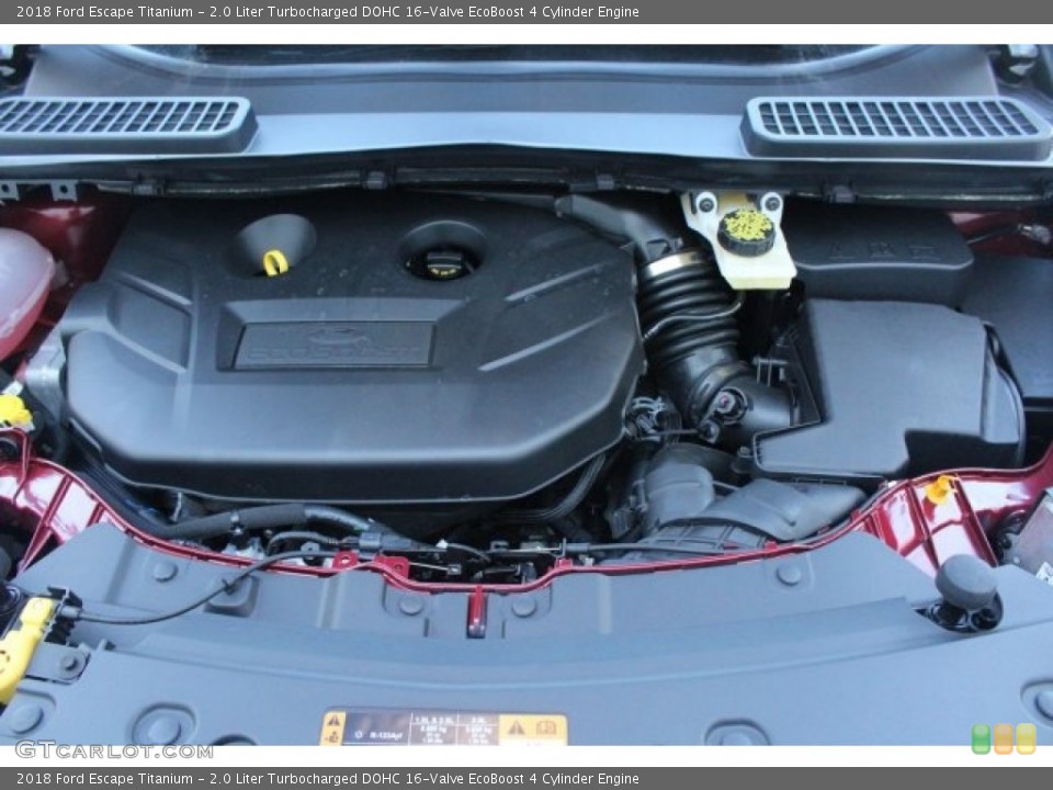 2.0 Liter Turbocharged DOHC 16-Valve EcoBoost 4 Cylinder 2018 Ford Escape Engine