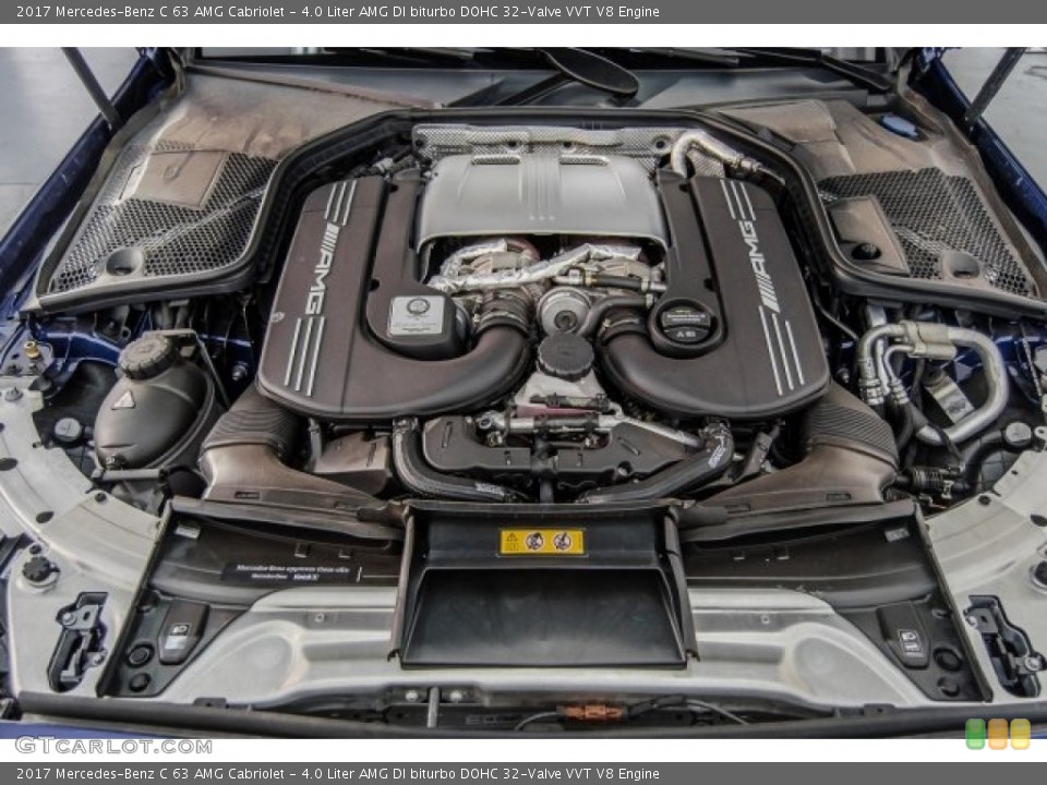 4.0 Liter AMG DI biturbo DOHC 32-Valve VVT V8 2017 Mercedes-Benz C Engine