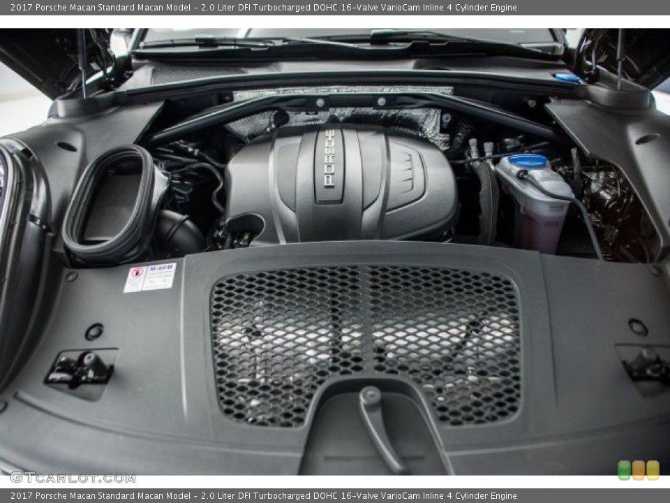 2.0 Liter DFI Turbocharged DOHC 16-Valve VarioCam Inline 4 Cylinder 2017 Porsche Macan Engine