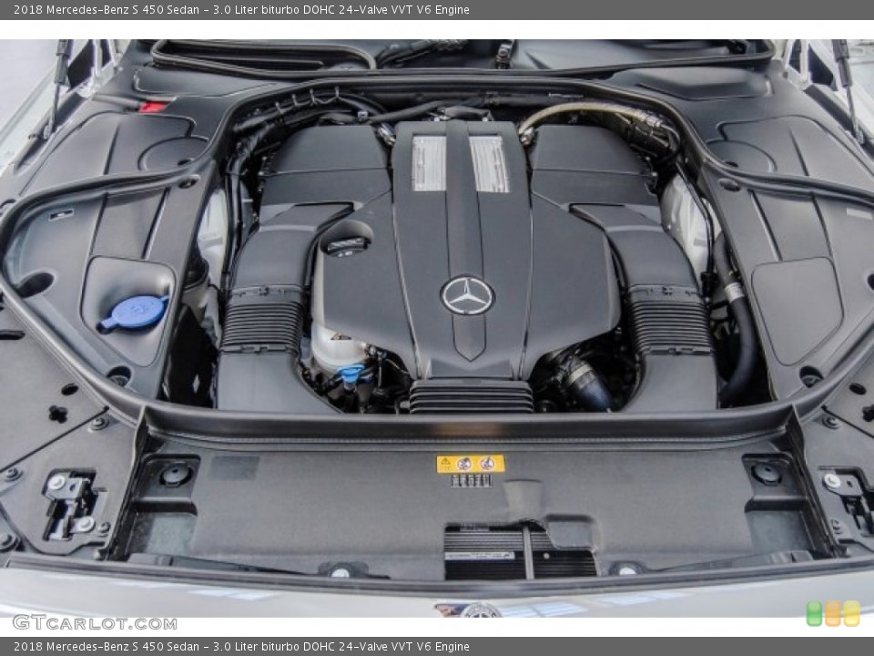 3.0 Liter biturbo DOHC 24-Valve VVT V6 Engine for the 2018 Mercedes-Benz S #124448981