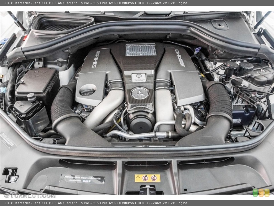5.5 Liter AMG DI biturbo DOHC 32-Valve VVT V8 Engine for the 2018 Mercedes-Benz GLE #124649053
