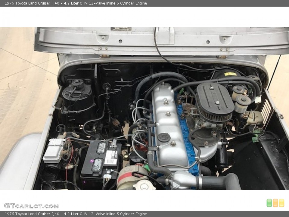 4.2 Liter OHV 12-Valve Inline 6 Cylinder 1976 Toyota Land Cruiser Engine