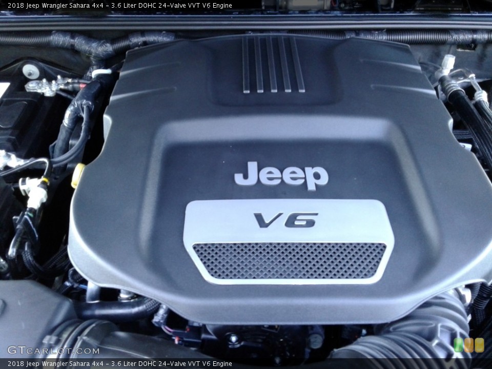 3.6 Liter DOHC 24-Valve VVT V6 2018 Jeep Wrangler Engine