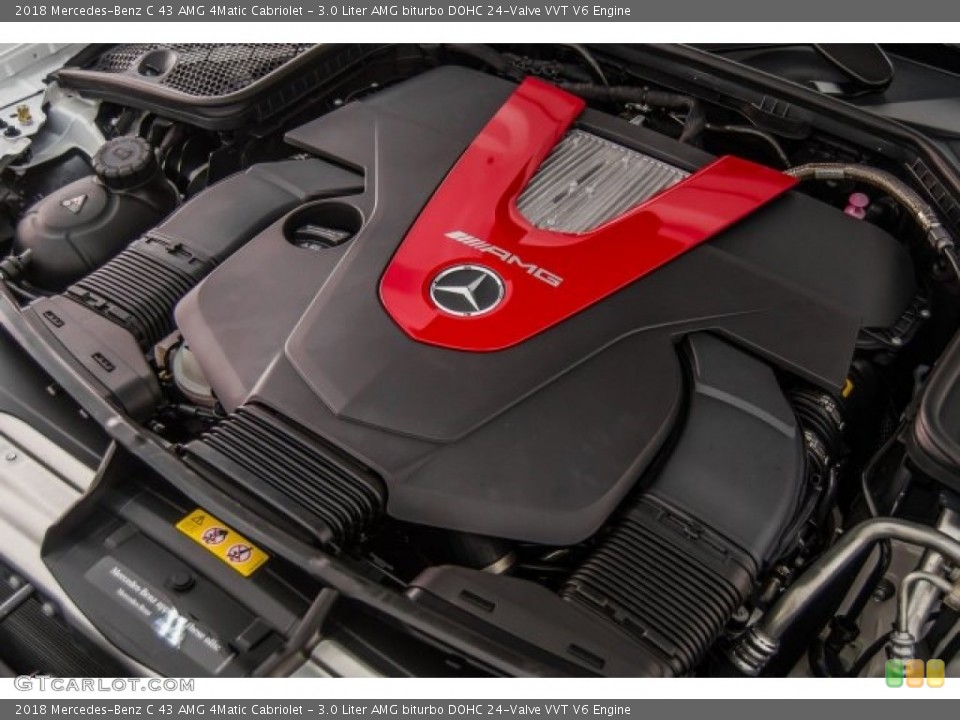 3.0 Liter AMG biturbo DOHC 24-Valve VVT V6 Engine for the 2018 Mercedes-Benz C #125128991