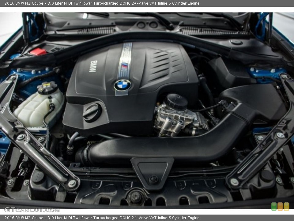 3.0 Liter M DI TwinPower Turbocharged DOHC 24-Valve VVT Inline 6 Cylinder 2016 BMW M2 Engine