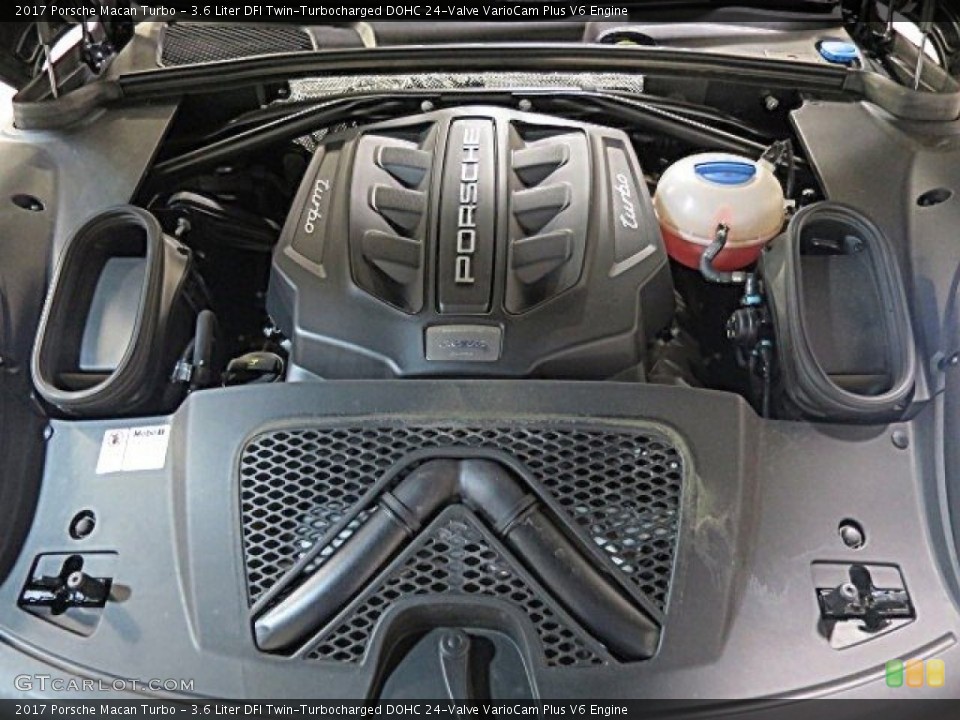 3.6 Liter DFI Twin-Turbocharged DOHC 24-Valve VarioCam Plus V6 2017 Porsche Macan Engine