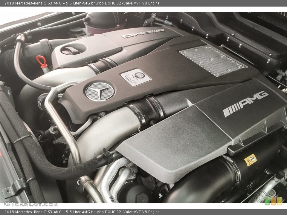 5.5 Liter AMG biturbo DOHC 32-Valve VVT V8 Engine for the 2018 Mercedes-Benz G #125510000
