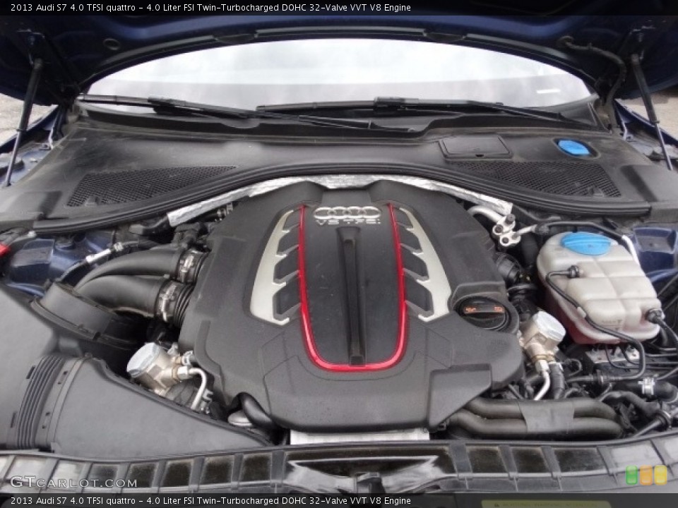 4.0 Liter FSI Twin-Turbocharged DOHC 32-Valve VVT V8 2013 Audi S7 Engine