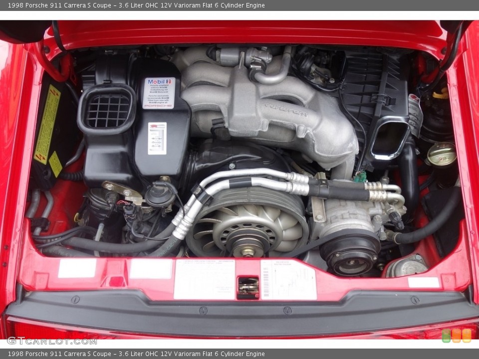 3.6 Liter OHC 12V Varioram Flat 6 Cylinder Engine for the 1998 Porsche 911 #125634066