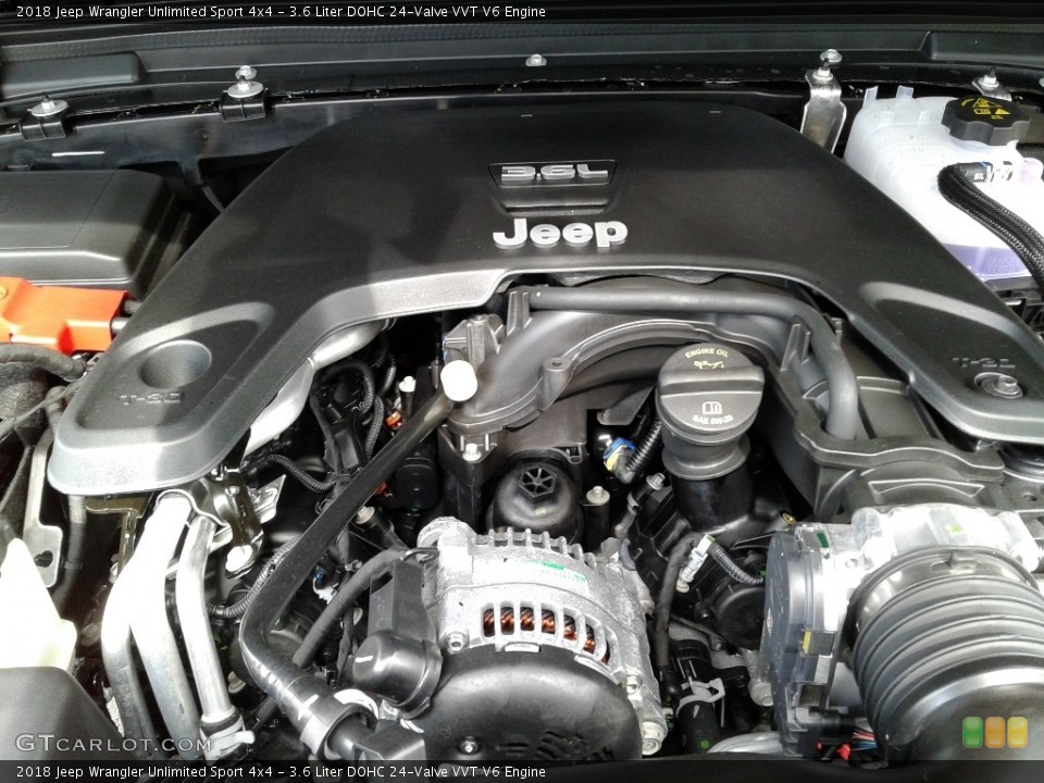 3.6 Liter DOHC 24-Valve VVT V6 Engine for the 2018 Jeep Wrangler Unlimited #126239663