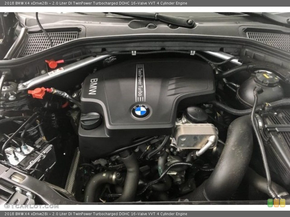 2.0 Liter DI TwinPower Turbocharged DOHC 16-Valve VVT 4 Cylinder 2018 BMW X4 Engine