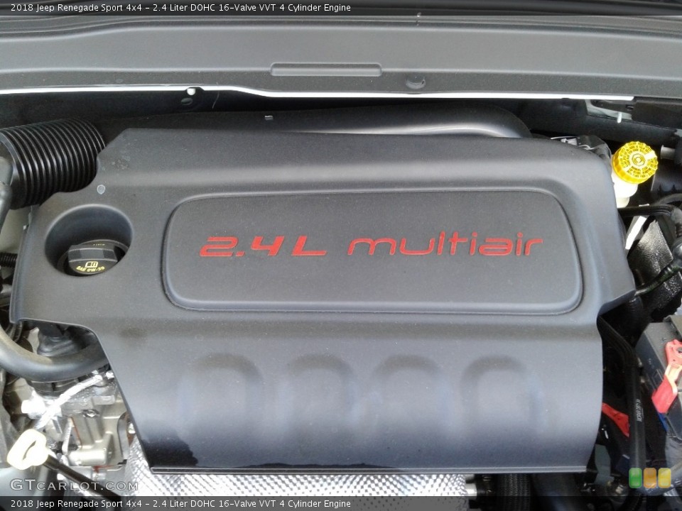 2.4 Liter DOHC 16-Valve VVT 4 Cylinder 2018 Jeep Renegade Engine