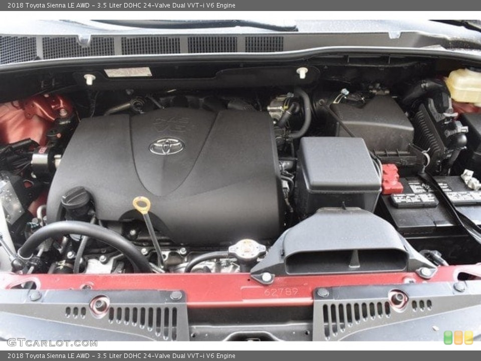 3.5 Liter DOHC 24-Valve Dual VVT-i V6 Engine for the 2018 Toyota Sienna #126667163