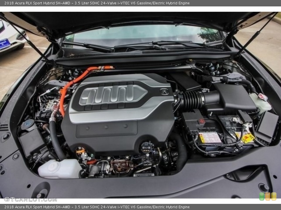 3.5 Liter SOHC 24-Valve i-VTEC V6 Gasoline/Electric Hybrid 2018 Acura RLX Engine