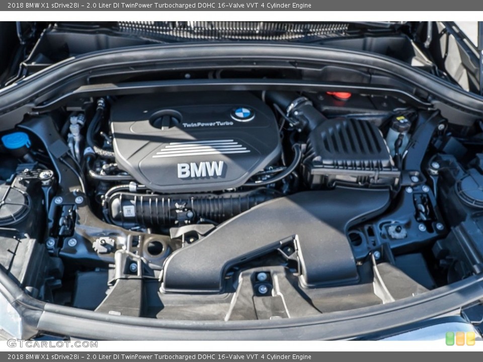 2.0 Liter DI TwinPower Turbocharged DOHC 16-Valve VVT 4 Cylinder 2018 BMW X1 Engine