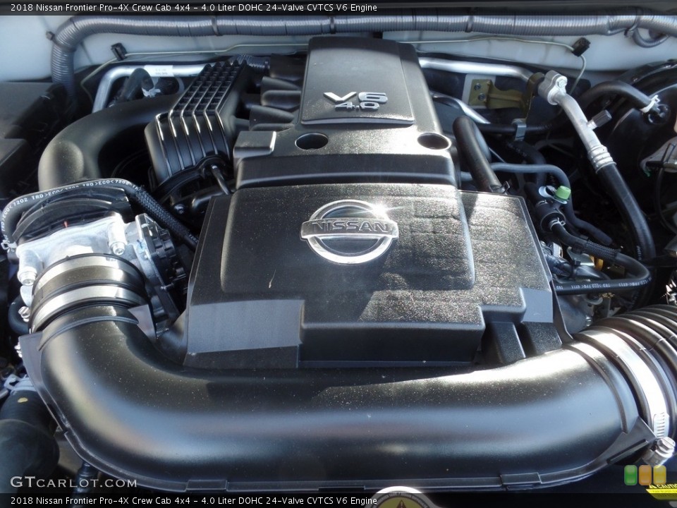 4.0 Liter DOHC 24-Valve CVTCS V6 2018 Nissan Frontier Engine