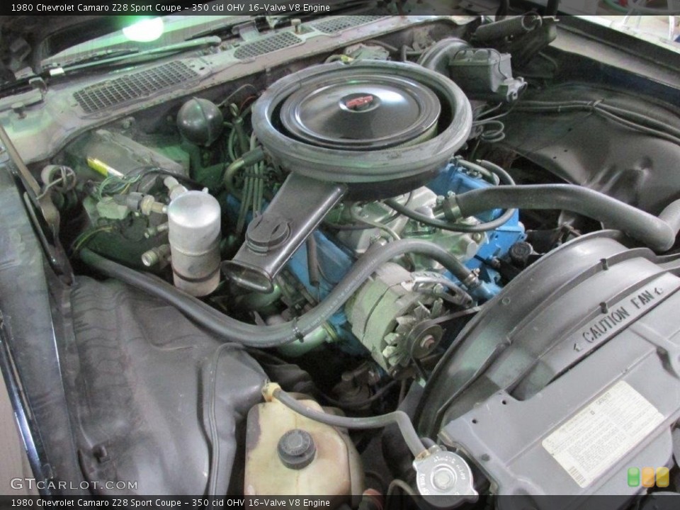 350 cid OHV 16-Valve V8 Engine for the 1980 Chevrolet Camaro #126931350