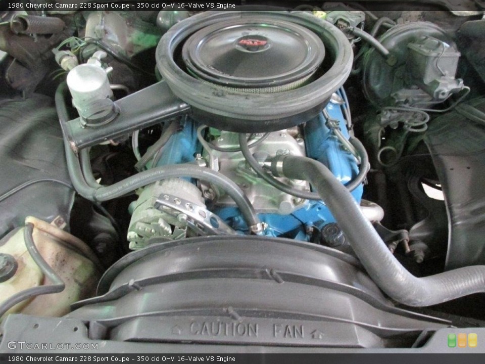 350 cid OHV 16-Valve V8 Engine for the 1980 Chevrolet Camaro #126931362
