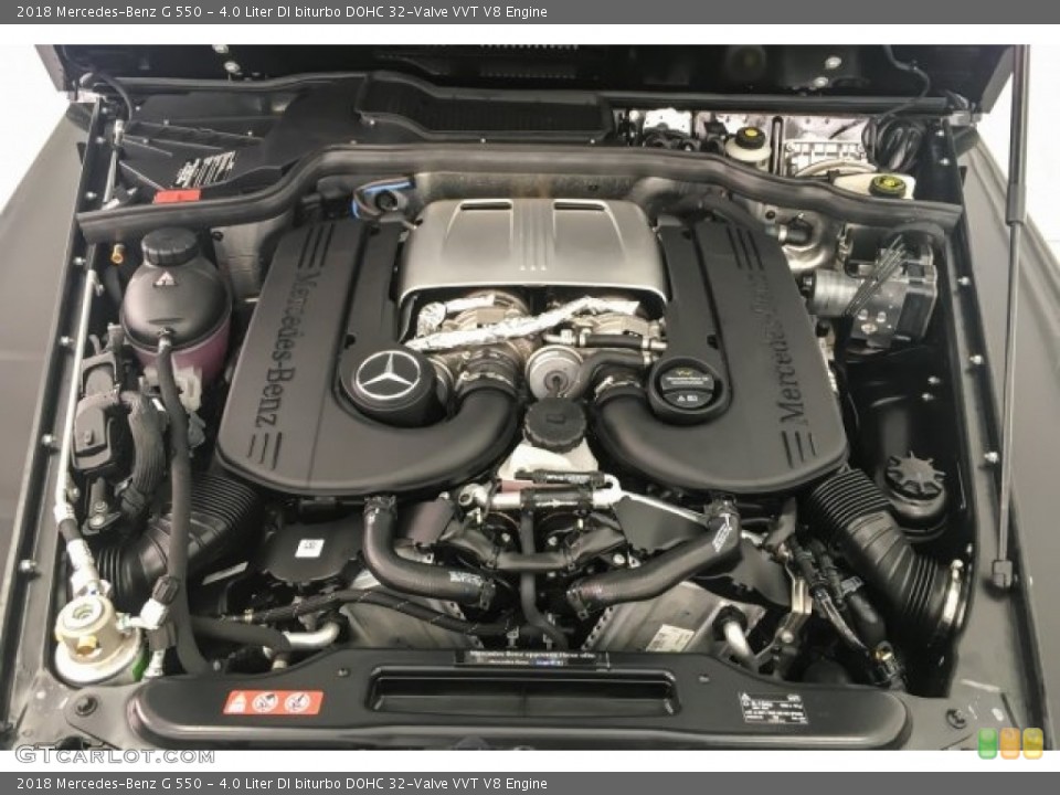 4.0 Liter DI biturbo DOHC 32-Valve VVT V8 2018 Mercedes-Benz G Engine