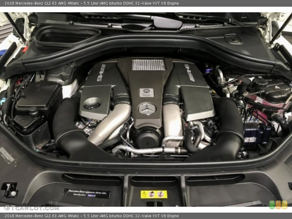 5.5 Liter AMG biturbo DOHC 32-Valve VVT V8 Engine for the 2018 Mercedes-Benz GLS #127138391