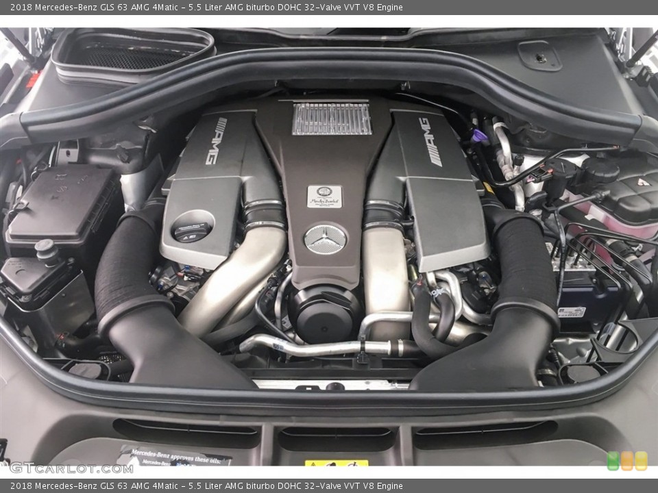 5.5 Liter AMG biturbo DOHC 32-Valve VVT V8 Engine for the 2018 Mercedes-Benz GLS #127202682