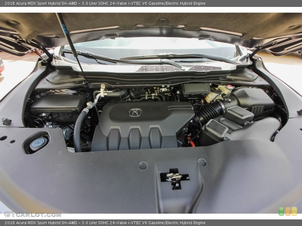 3.0 Liter SOHC 24-Valve i-VTEC V6 Gasoline/Electric Hybrid 2018 Acura MDX Engine