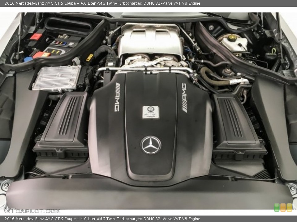 4.0 Liter AMG Twin-Turbocharged DOHC 32-Valve VVT V8 Engine for the 2016 Mercedes-Benz AMG GT S #127277881