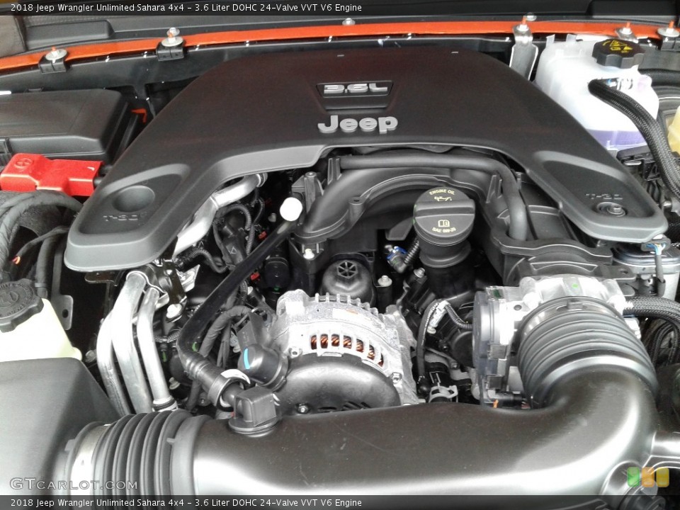 3.6 Liter DOHC 24-Valve VVT V6 Engine for the 2018 Jeep Wrangler Unlimited #127514978