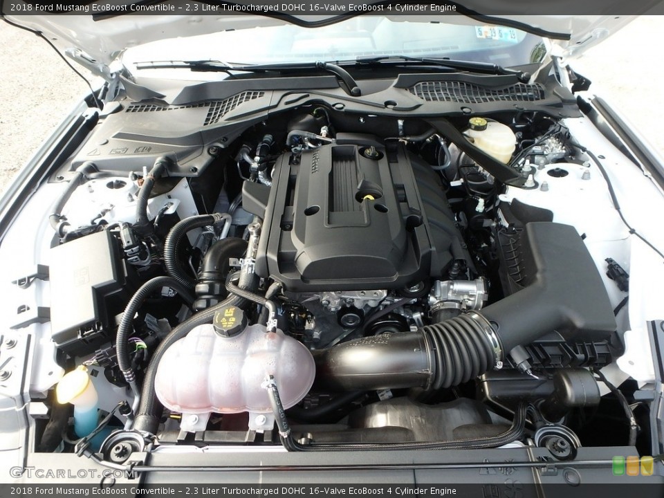 2.3 Liter Turbocharged DOHC 16-Valve EcoBoost 4 Cylinder Engine for the 2018 Ford Mustang #127530633