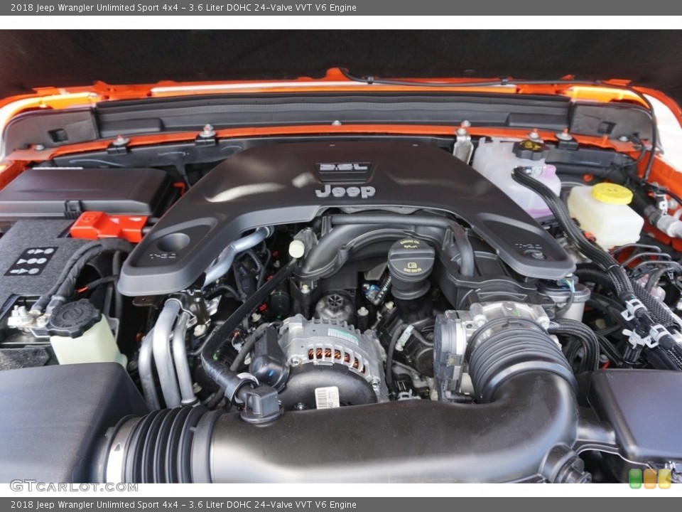 3.6 Liter DOHC 24-Valve VVT V6 Engine for the 2018 Jeep Wrangler Unlimited #127551195