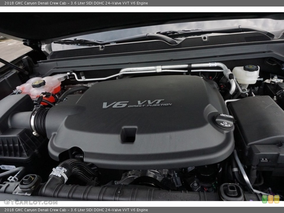 3.6 Liter SIDI DOHC 24-Valve VVT V6 2018 GMC Canyon Engine