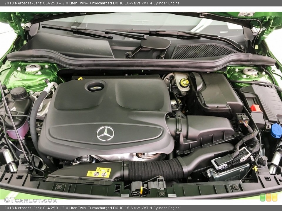 2.0 Liter Twin-Turbocharged DOHC 16-Valve VVT 4 Cylinder 2018 Mercedes-Benz GLA Engine