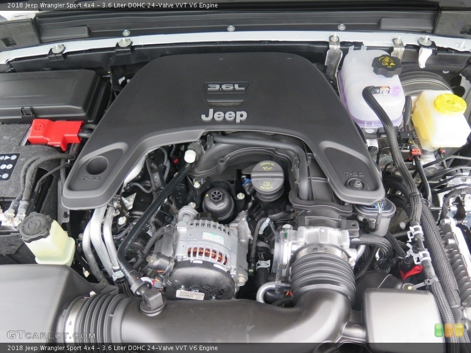 3.6 Liter DOHC 24-Valve VVT V6 Engine for the 2018 Jeep Wrangler #128004070
