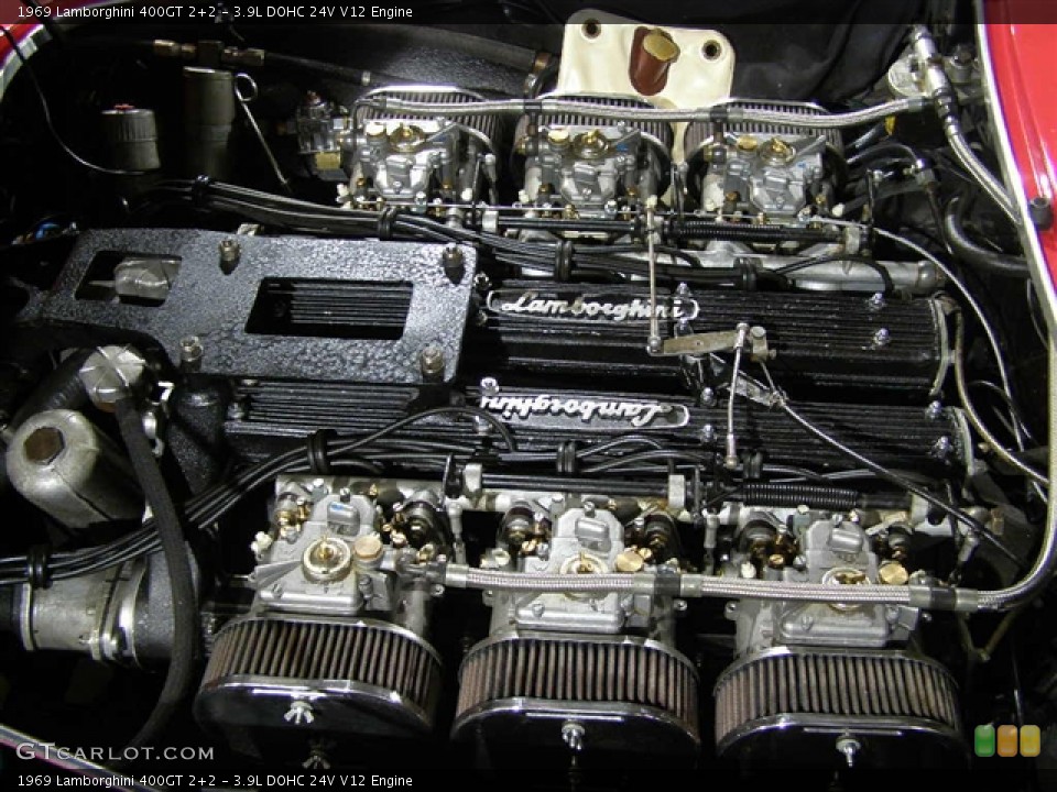 3.9L DOHC 24V V12 1969 Lamborghini 400GT Engine