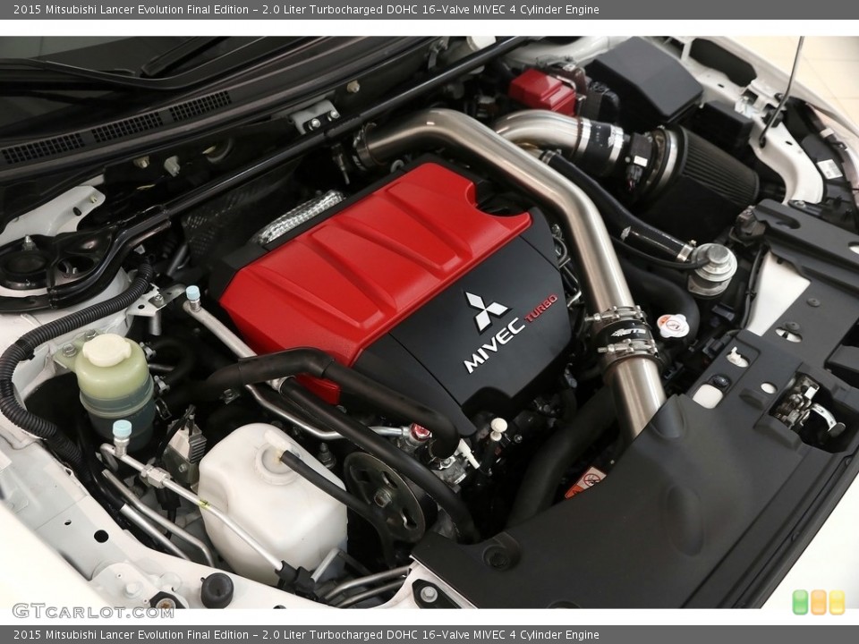 2.0 Liter Turbocharged DOHC 16-Valve MIVEC 4 Cylinder 2015 Mitsubishi Lancer Evolution Engine