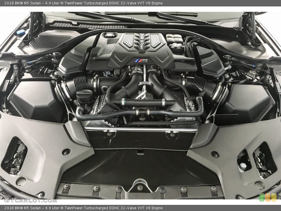 4.4 Liter M TwinPower Turbocharged DOHC 32-Valve VVT V8 Engine for the 2018 BMW M5 #128223728
