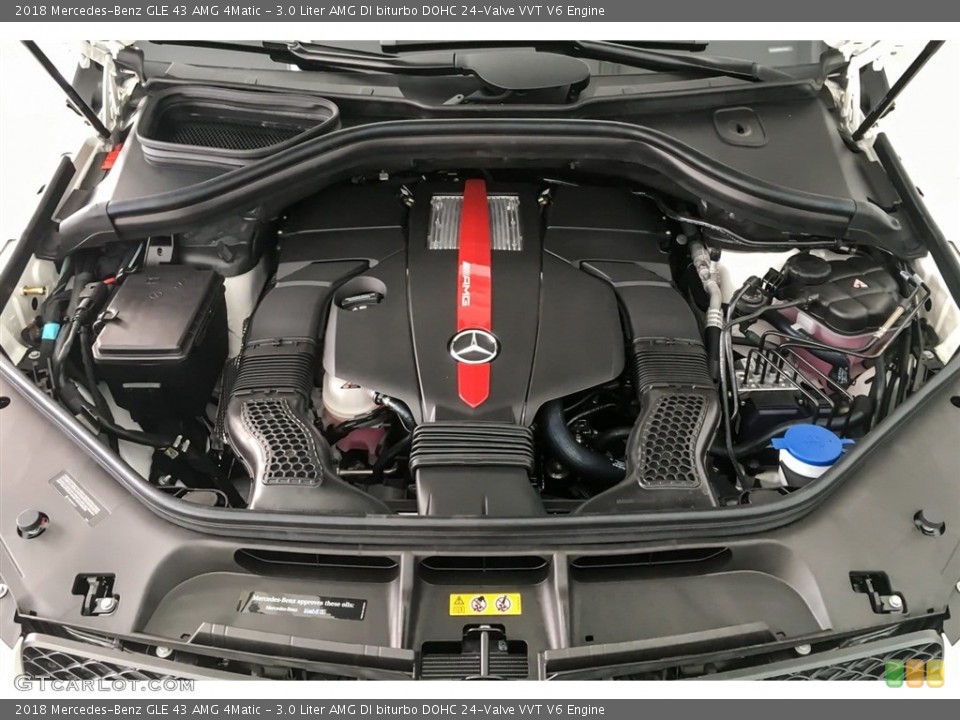 3.0 Liter AMG DI biturbo DOHC 24-Valve VVT V6 2018 Mercedes-Benz GLE Engine