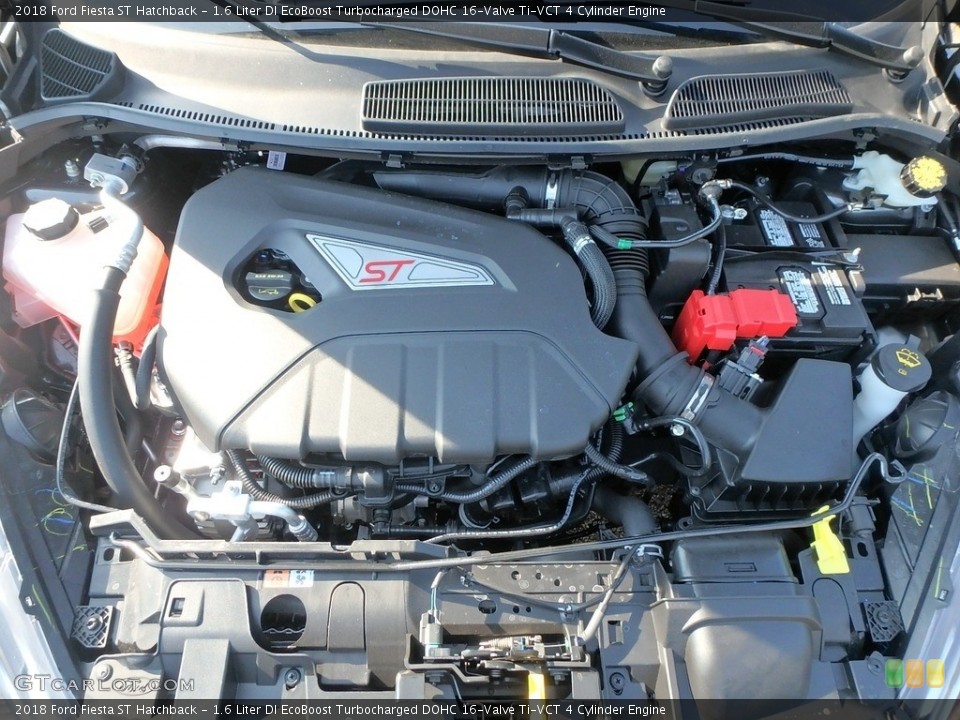 1.6 Liter DI EcoBoost Turbocharged DOHC 16-Valve Ti-VCT 4 Cylinder 2018 Ford Fiesta Engine