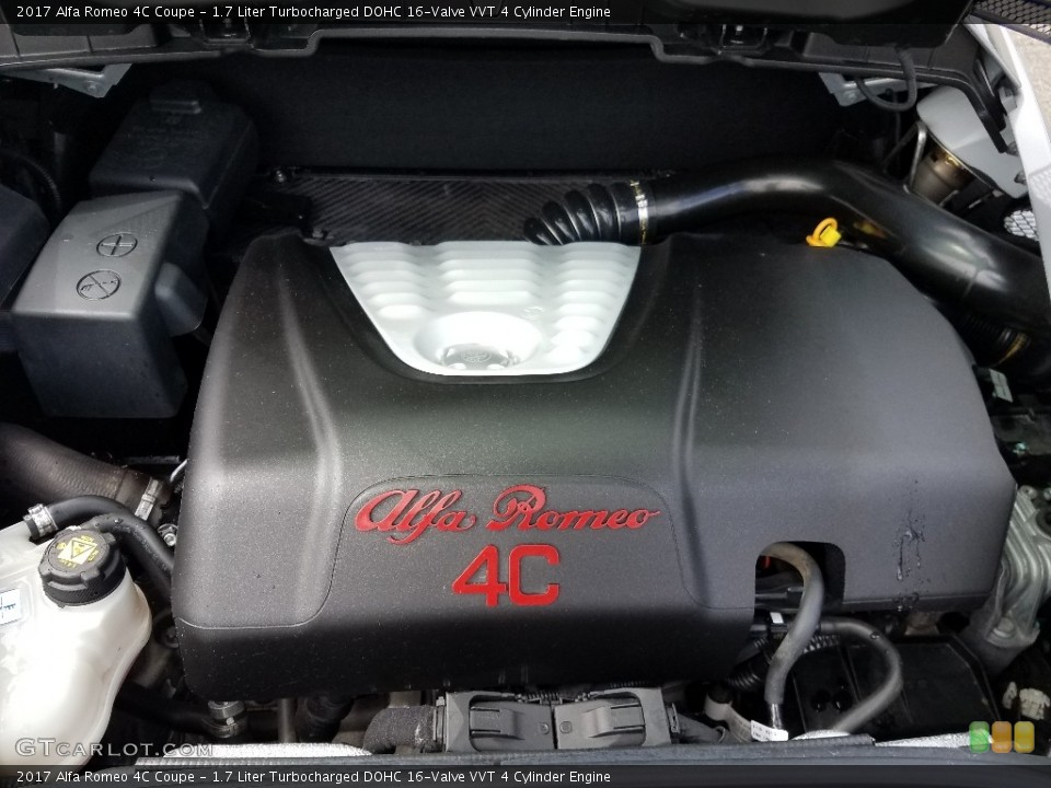 1.7 Liter Turbocharged DOHC 16-Valve VVT 4 Cylinder 2017 Alfa Romeo 4C Engine