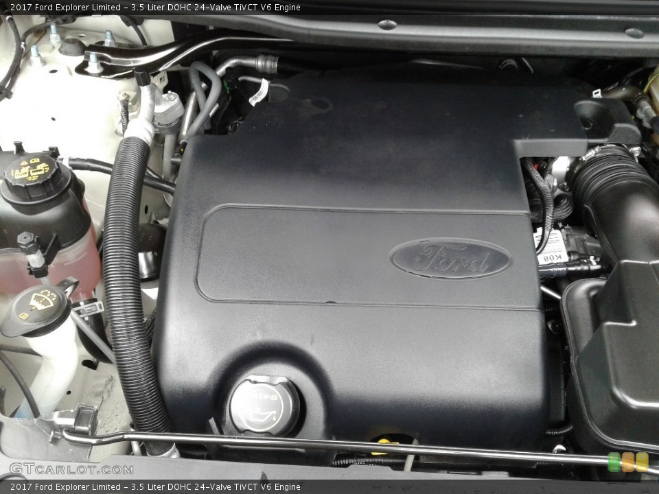 3.5 Liter DOHC 24-Valve TiVCT V6 2017 Ford Explorer Engine