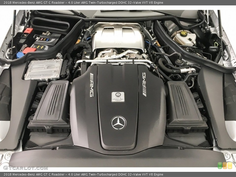 4.0 Liter AMG Twin-Turbocharged DOHC 32-Valve VVT V8 Engine for the 2018 Mercedes-Benz AMG GT #128612475