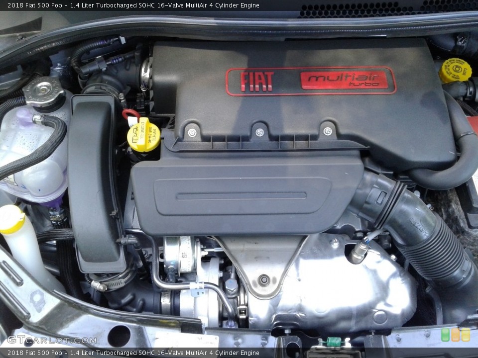 1.4 Liter Turbocharged SOHC 16-Valve MultiAir 4 Cylinder 2018 Fiat 500 Engine