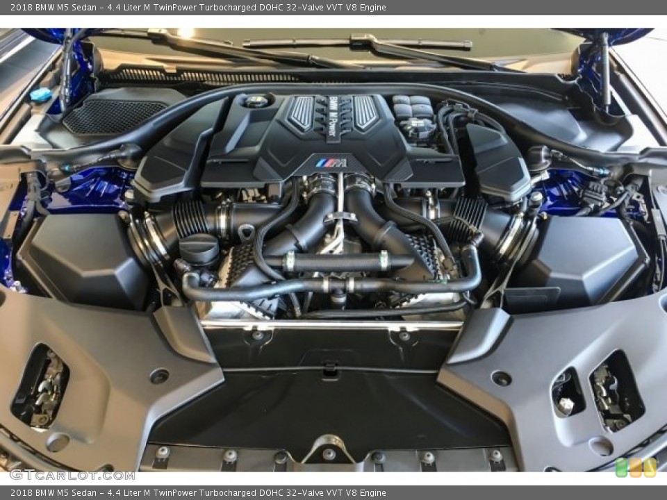 4.4 Liter M TwinPower Turbocharged DOHC 32-Valve VVT V8 Engine for the 2018 BMW M5 #128838106